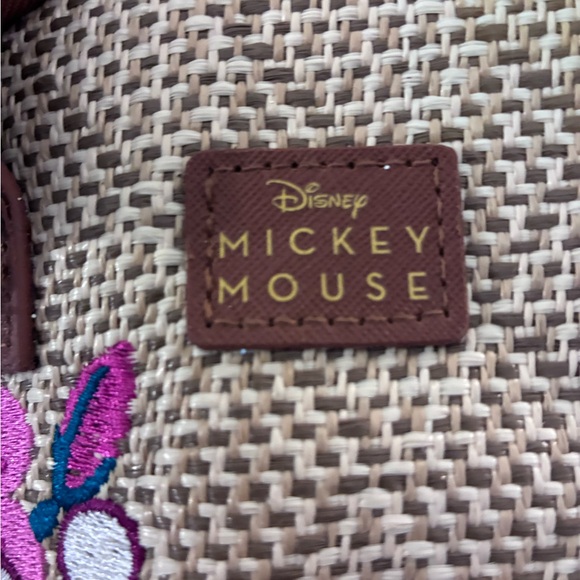 Disney Mickey Mouse Mini Bag with Floral Embroidery - Picture 5 of 8